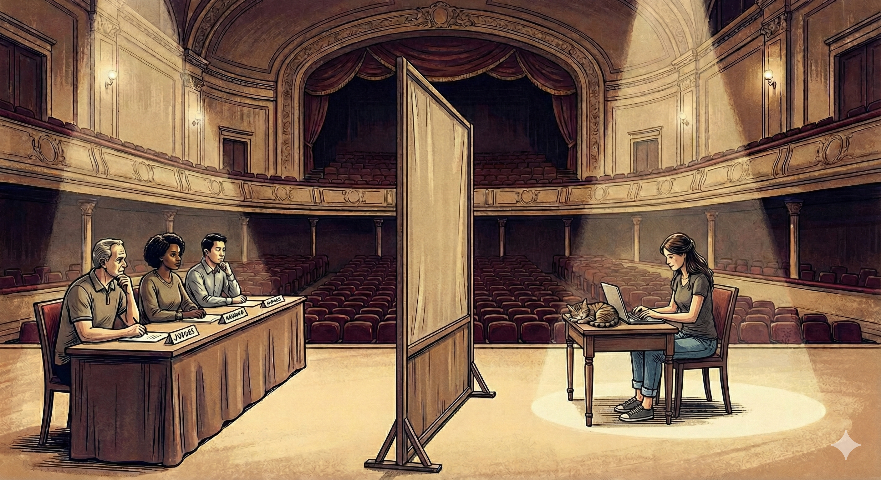 Blind Audition Illustration